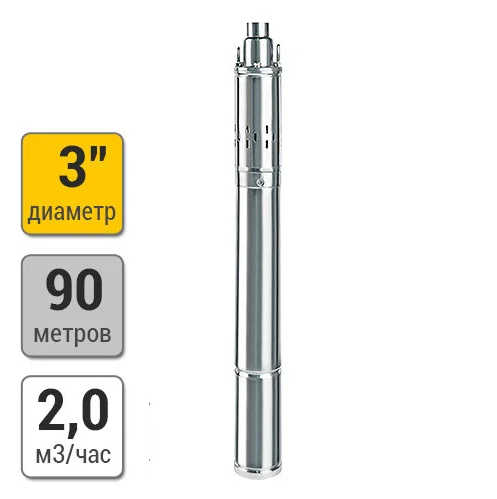 Винтовой скважинный насос 3"  ECO VINT 2 (550 Вт, кабель-20м), UNIPUMP