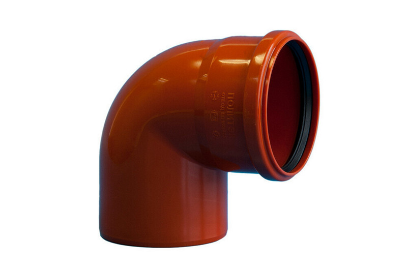 Политэк, канализация, Отвод ПП 110х87 Политэк (наруж), стр. пр. Россия. Артикул НАР