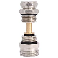 Клапан настроечный коллекторный с переходным ниппелем( установочный комплект) 1/2х3/4  / (Китай)