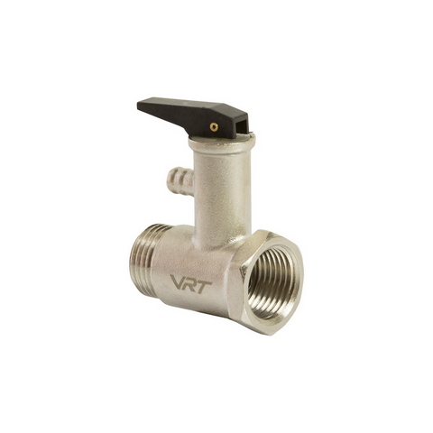 Клапан предохранительный  для бойлера с руч 1/2" вн/нар 8,5бар  VRT®, стр. пр. Китай