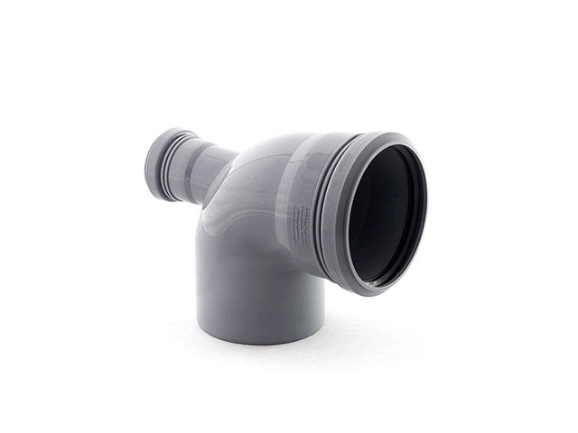 Политэк, канализация, Отвод  110х90 с выходом 50 (фронт.), стр. пр. Россия