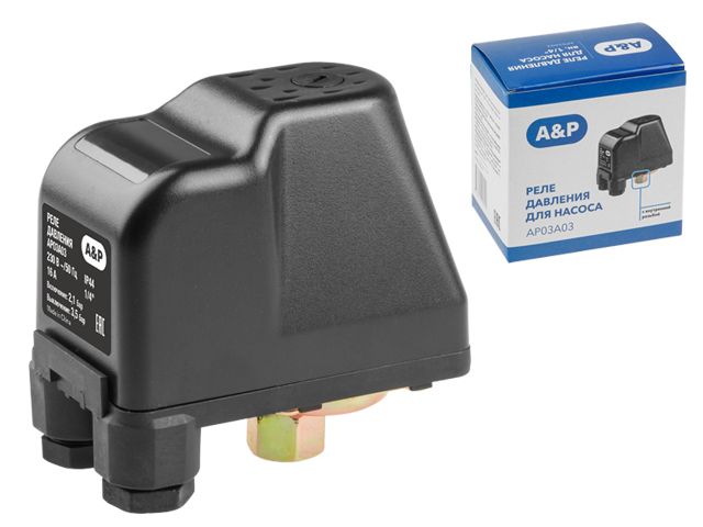 Реле давления для насоса 1/4" вн. A&P, арт.AP03A03