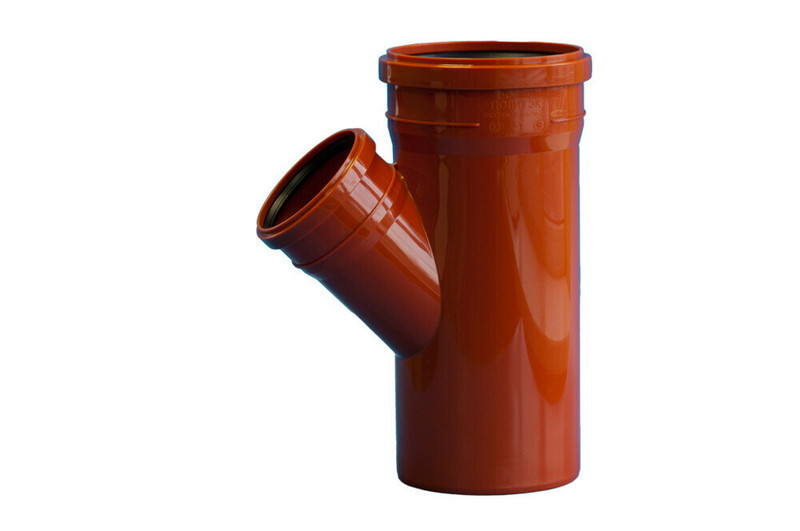 Политэк, канализация,Тройник ПП 160х110/45 Политэк (наруж), стр. пр. РФ. Артикул НАР