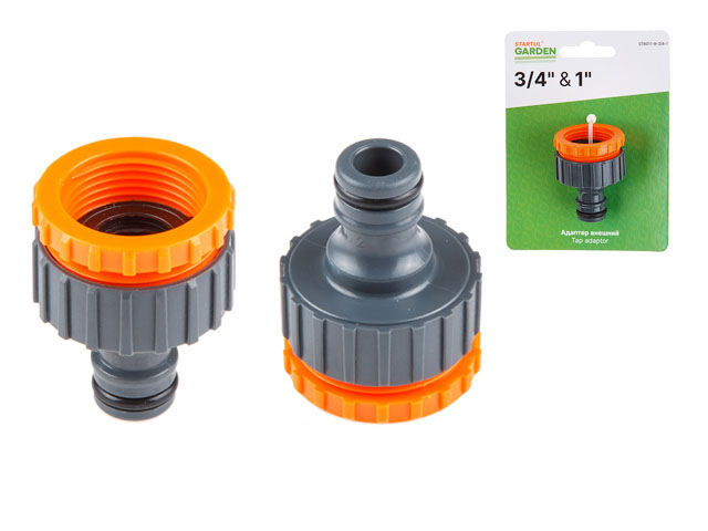 Адаптер внешний 1/2" и 3/4" STARTUL GARDEN (ST6011-8-1/2-3/4), арт.ST6011-8-1/2-3/4