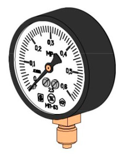 Манометр МП63П3-0,4МПа