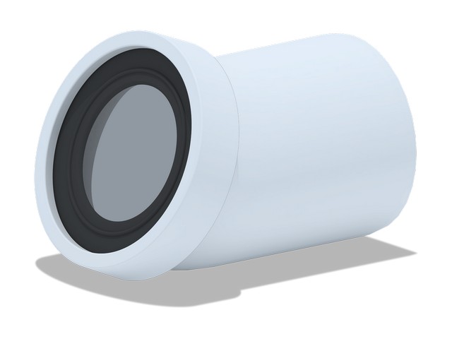 Труба фановая 110*22,5 град.,РФ W2220