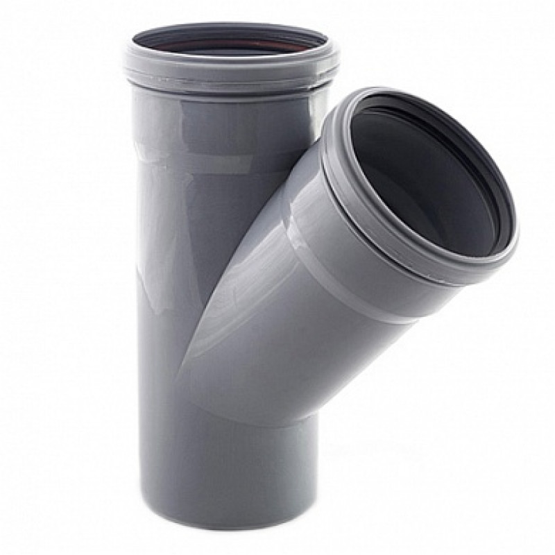 Политэк, канализация, Тройник ПП 110х110/45 "Политэк", стр. пр. Россия