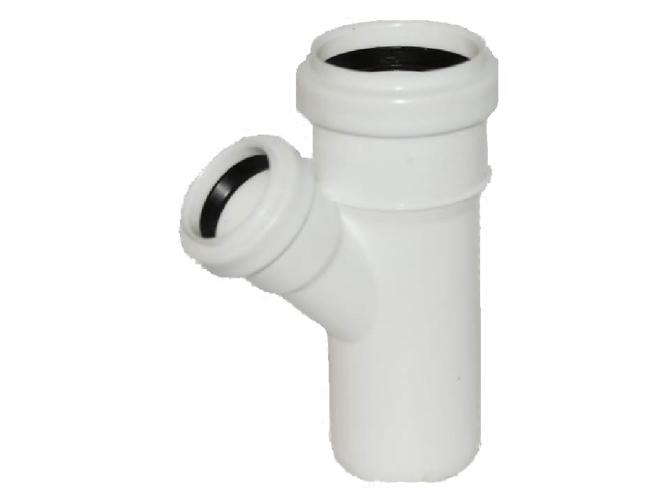 Тройник кан. ПП 50*32*45 белый /Италия/