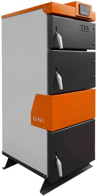 Котел водогрейный, стальной твердотопливный TIS UNI 15N