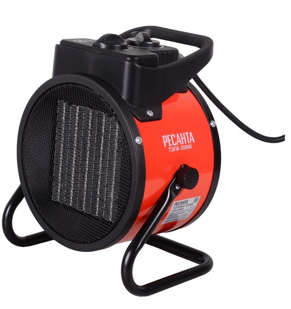Тепловая электрическая пушка ТЭПК-2000K (керам.нагревательный элемент,круглая) Ресанта, 67/1/24