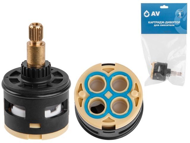 Картридж-дивертор D35 для смесителя, тип F, AV Engineering, арт.AVSSS-101 (Китай)