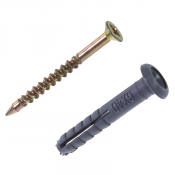 Дюбель-гвоздь 6х80 мм полипропилен потай (10 шт в зип-локе) STARFIX, арт.SMZ3-40934-10