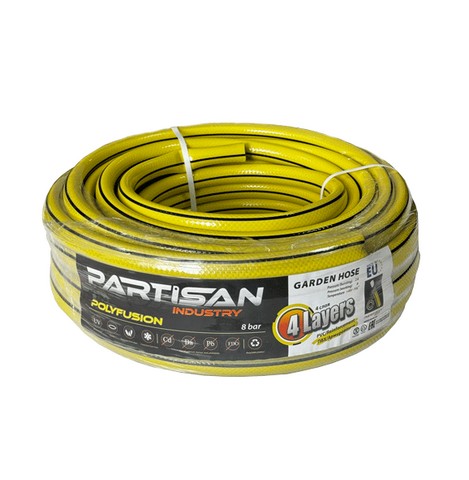 Шланг садовый POLYFUSION (1/2", 20м, 4 слоя) /PARTISAN/ Страна производства Польша