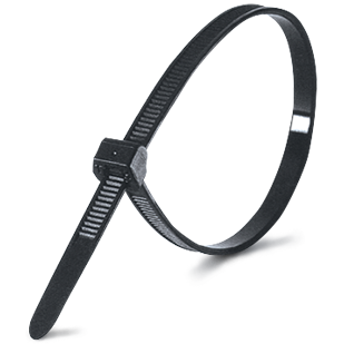 Хомут-стяжка 4.8х400 мм черный (100 шт в уп.) STARFIX, арт.SMP-55326-100
