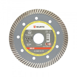 Алмазный диск 230х22 мм Turbo RED LINE, WURTH, арт.0668154230 / 4046777485875