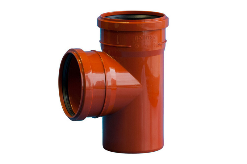 Политэк, канализация,Тройник ПП 110х110/87 Политэк (наруж), стр. пр. Россия. Артикул НАР