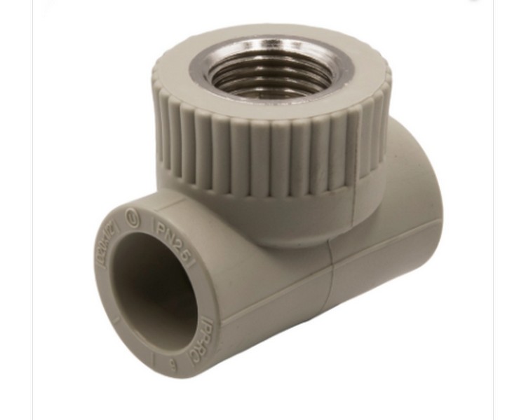 Тройник комб. ВР 25х1/2"х25 сер., произв. Россия. Артикул EVER