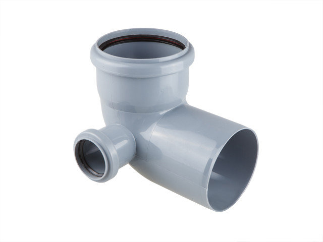 Политэк, канализация, Отвод 110х90 с выходом 50 (левый), стр. пр. Россия
