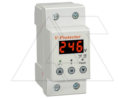 Реле контроля напряжения RD-MVL/63, 1NO+N, 63A, 220VAC, 0.1_0.5s/5_600s, 2M, Арт:RD-MVL/63