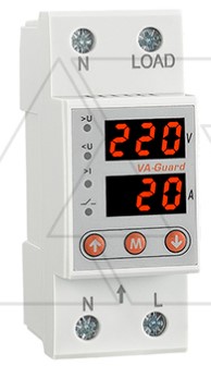 Реле контроля напряжения и тока RD-MVA/63, 1NO+N, 63A, 220VAC, 0.1_0.5s/5_600s, 2M, Арт:RD-MVA/63