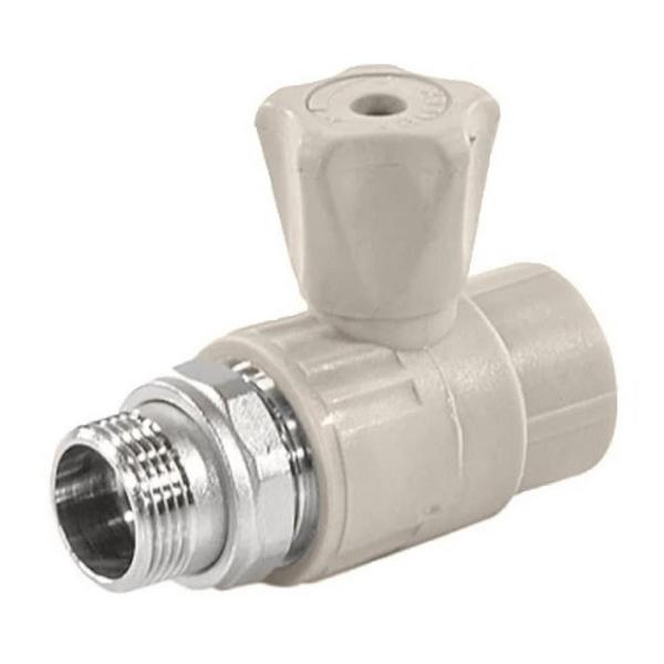 Кран шаровой для радиатора прямой 20х1/2" (60/10) (Valfex) ЗАВОД ВАЛФ-РУС СЕРЫЙ (Россия)