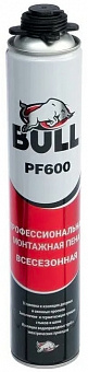 Монтажная пена пистолетная Bull PF600 750 мл
