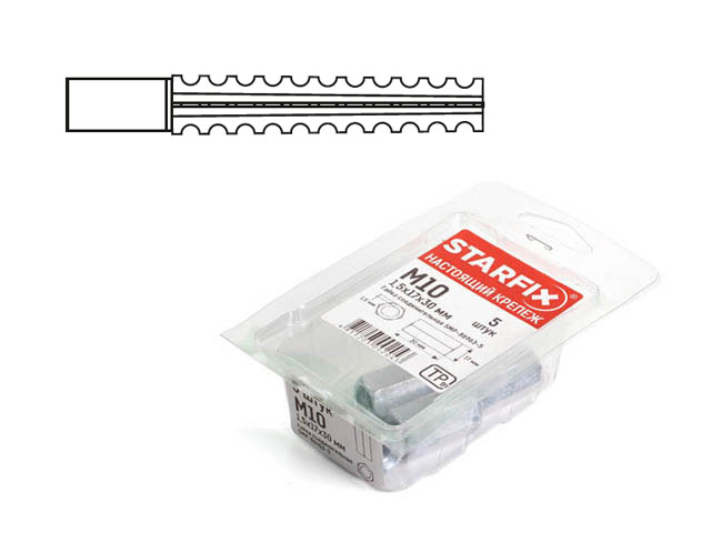 Дюбель для газосиликатных блоков 6х32 мм MUD (40 шт в пласт. конт.) STARFIX, арт.SMP1-37254-40