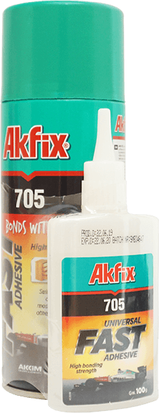 НАБОР ДЛЯ ЭКСПРЕСС СКЛЕИВАНИЯ Akfix 705 MDF Kit (В100 гр + 400 мл) GA065
