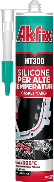 Термостойкий силикон Akfix HT300 310мл Красный, арт.SA075