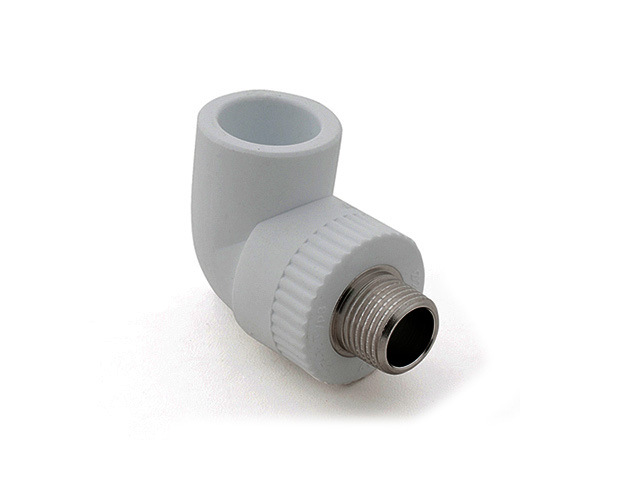 Колено ПП комб. нар. 32х3/4", сер. РТП, арт.11055 (Россия)