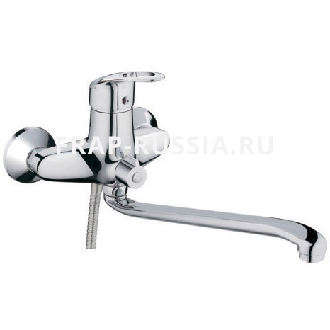 Смеситель д/ванны и душа 1-руч. с изогнутым изливом; FRAP/F2205