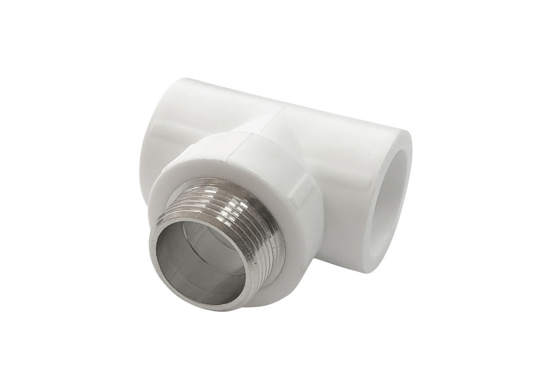 Тройник переходной с наружной резьбой 32х1/2"х32 (30/10) (Valfex) СЕРЫЙ