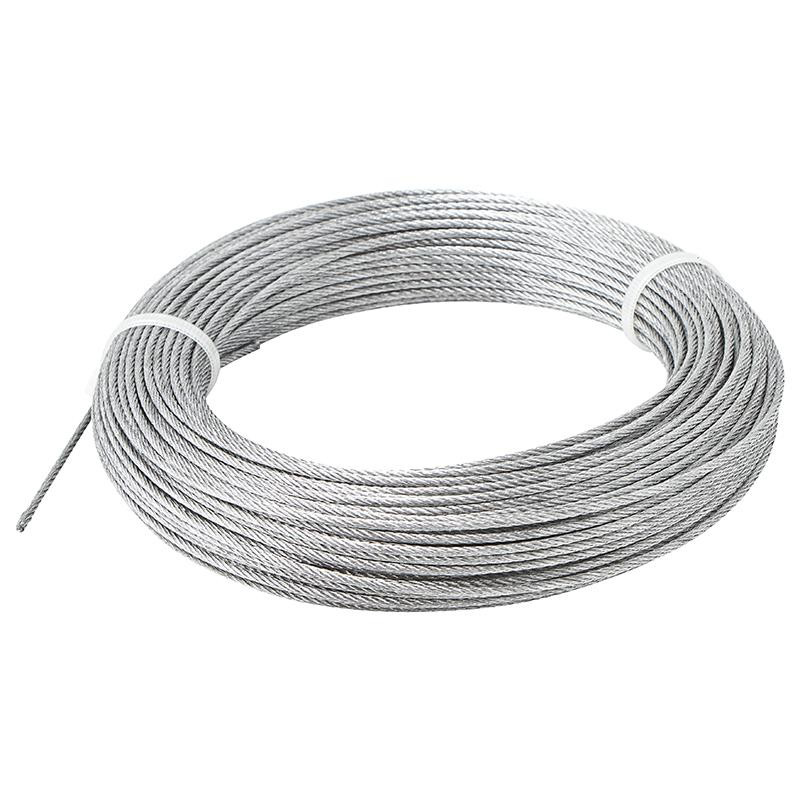 Нержавеющий трос для колодцев и скважин AISI 304 7X7-3.0MM (500м), GARDANA