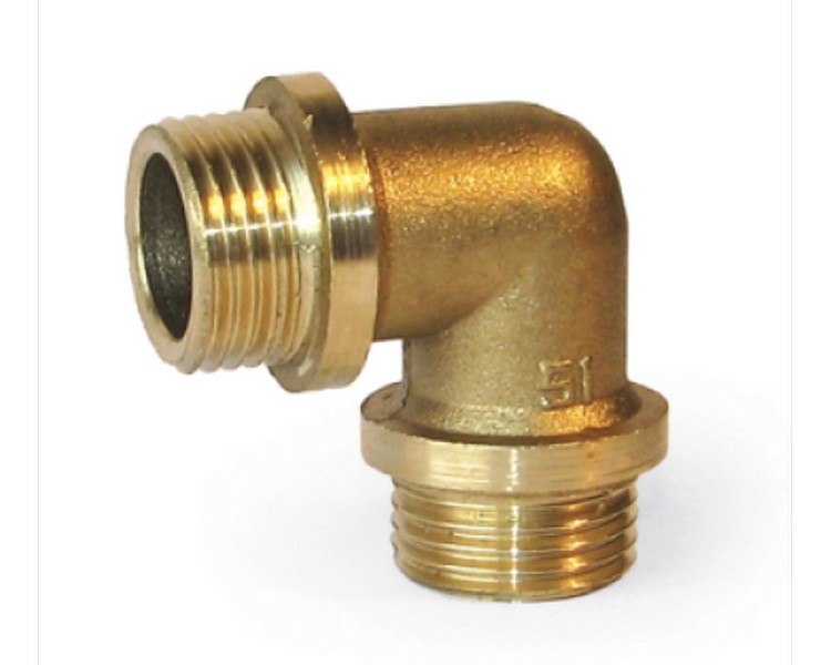 Уголок 1/2'' нар/нар ЛАТ LEXLINE 15, стр. пр. Китай. Артикул 1/2'' Н/Н