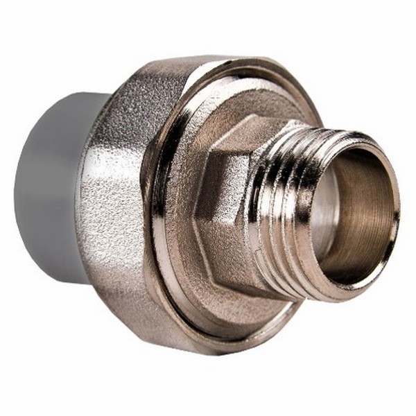 П/П Муфта комб. с разборным соед. НР 25х1" серая РВК (033452 / 00124113), Россия