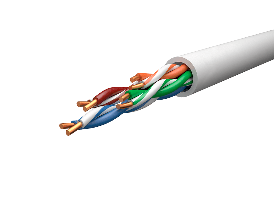 Кабель витая пара U/UTP Cat5E 4х2х24AWG ( 305м, медь, внутренний, ПВХ) Proconnect, 4660008014056