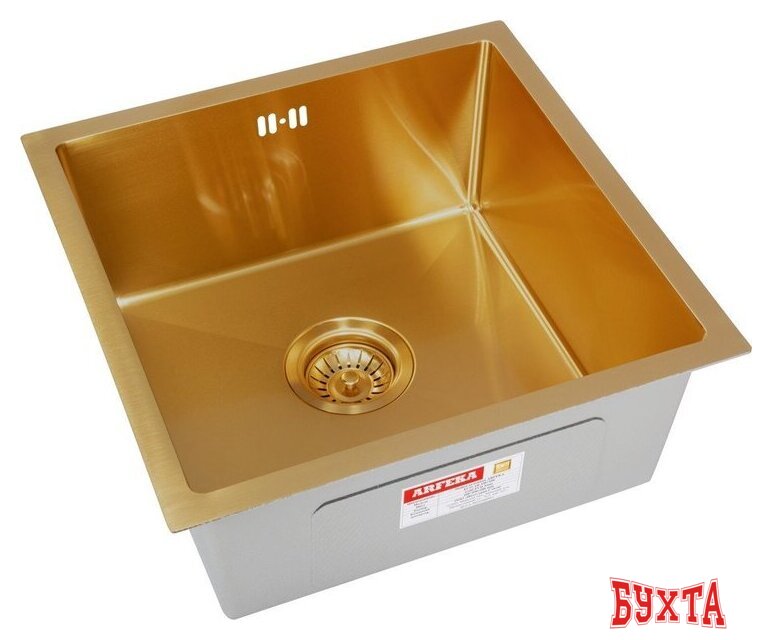 Кухонная мойка ARFEKA ECO AR 450*450 GOLD PVD NANO