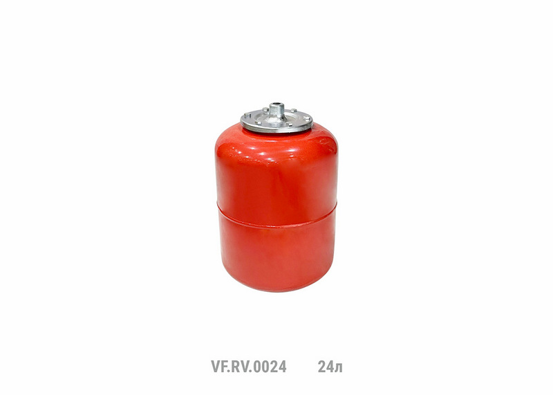Расширительный бак верт. VALFEX .RV 24л. (КРАСНЫЙ) (48 шт./пал.)