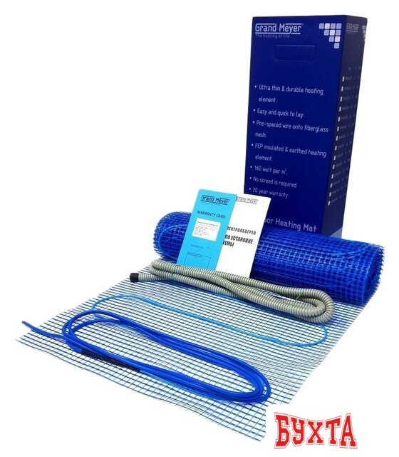 Нагревательный мат Grand Meyer THM180-090 9 кв.м. 1620 Вт