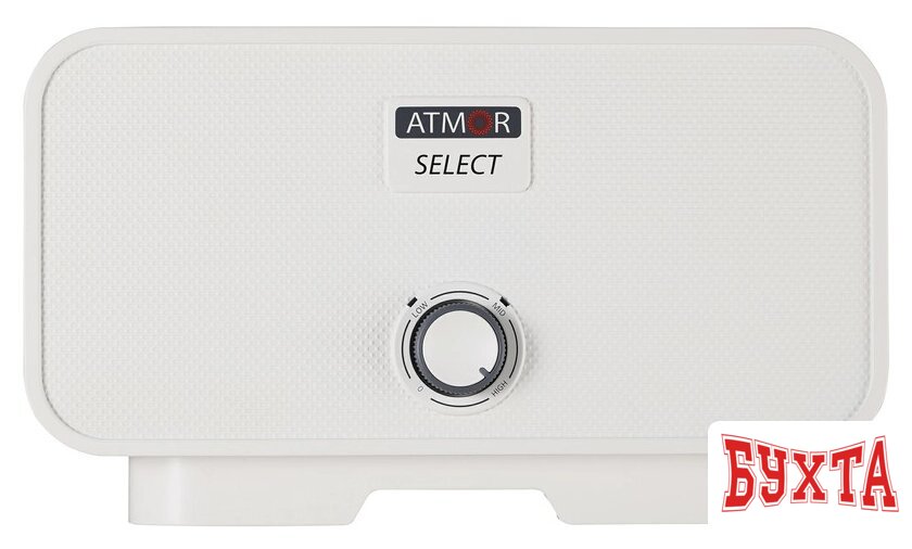 Проточный электрический водонагреватель Atmor Select 12 кВт TR (белый)
