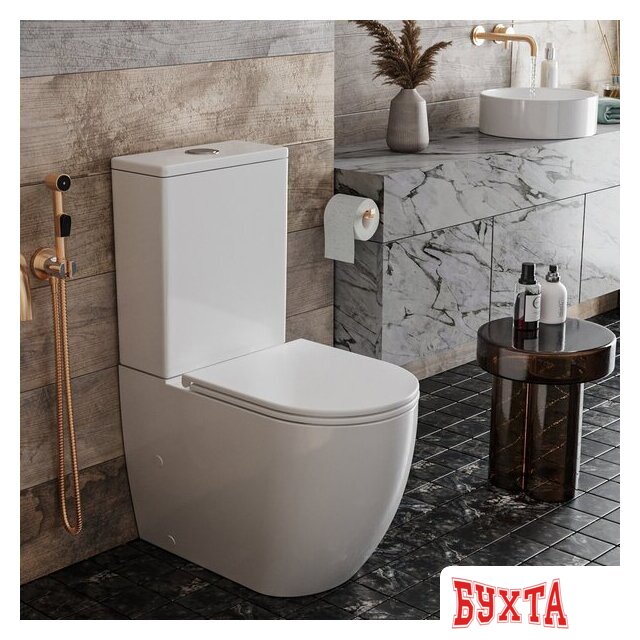 Унитаз напольный Roxen Antares Tornado Rimless Soft Close 600185-01