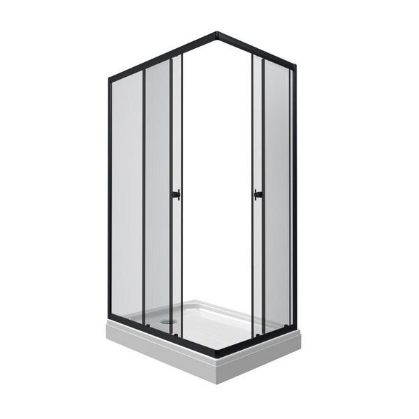 ДО "Вента-Блэк 100*80" прямоуг. низ.подд (2 места+сифон D90мм)