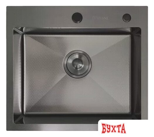 Кухонная мойка Gerhans K35044BD Decor (графит)