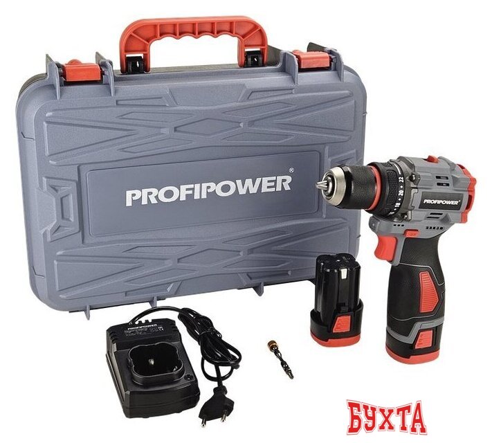 Дрель-шуруповерт Profipower BL-161 (с 2-мя АКБ, кейс)