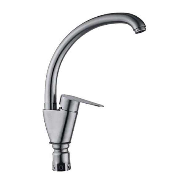 смеситель POTATO нерж, для кухни с высоким изливом P59310SN