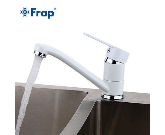 F4541 смеситель для кухни гайка белый, КНР