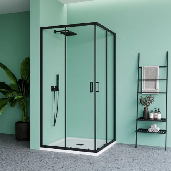 BEN_901_BL_C_1950x800x800, BEN_901_BL_C_1950x800x800 Душевой уголок с двумя раздвижными дверьми 1950