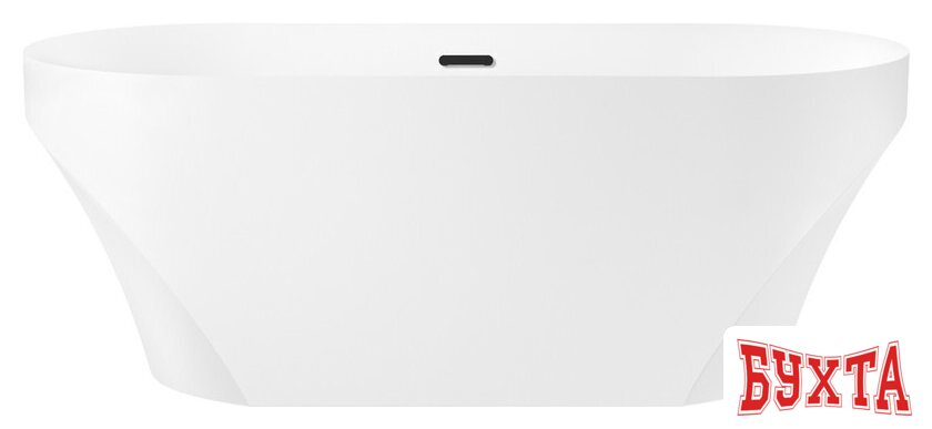 Ванна Wellsee Croquis 166x77 230301003 (отдельностоящая ванна белый глянец, экран, ножки, сифон-автомат матовый черный)