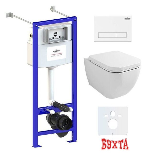 Унитаз подвесной Lavinia Boho Relfix One Compacto 6 в 1 77050145 (белый пластик)