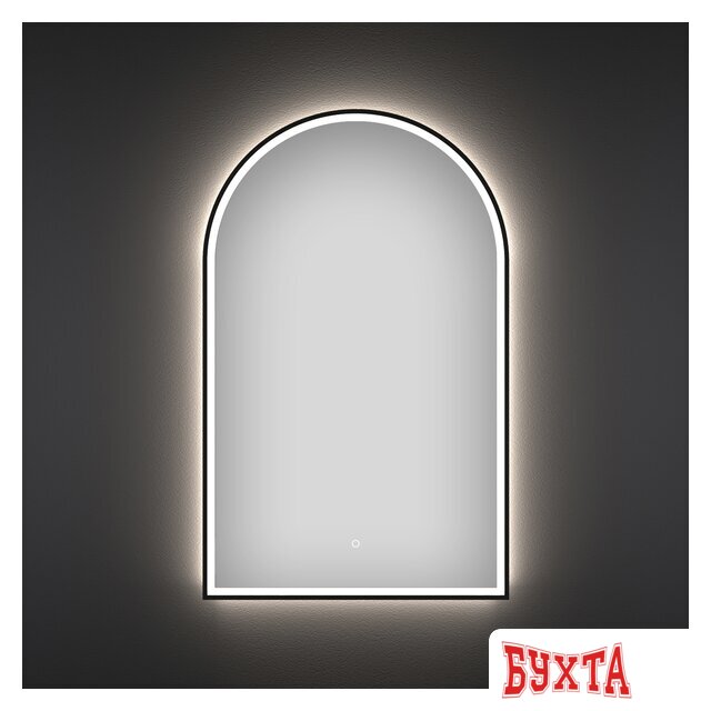 Мебель для ванных комнат Wellsee Зеркало с фронтальной LED-подсветкой 7 Rays' Spectrum 172201730, 50 х 80 см (с сенсором и регулировкой яркости освещения)